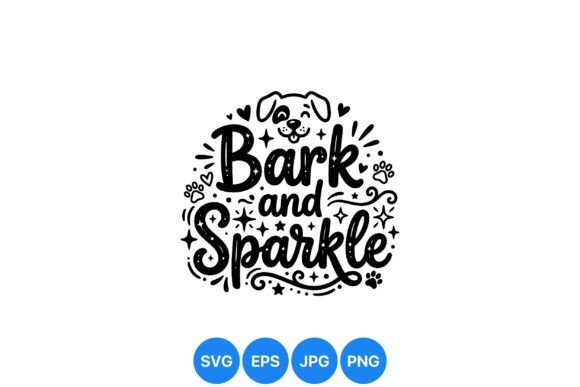 Bark and Sparkle Dog Design: Elevating Creative Projects with Playful Vector Art