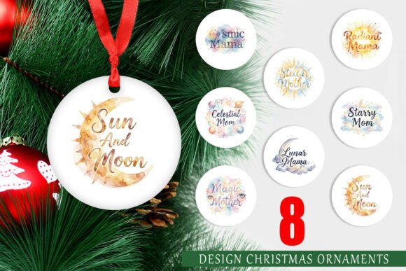 Boho Celestial Mother Ornament PNG: Elevating Your Holiday Decor with Printable Art