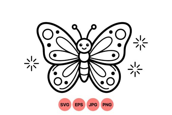Bringing Joy to Designs: The Magic of Cute Butterfly Line Art SVG