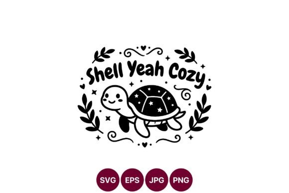 Cute Turtle Cozy SVG Design Guide
