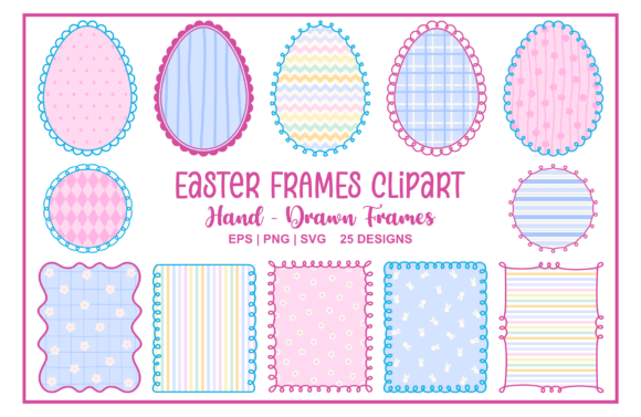 Easter Frames Clipart Bundle PNG SVG: A Strategic Asset for Spring Design