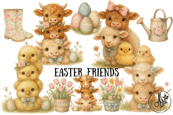 Easter Friends - Clipart: Spring Craft Essentials