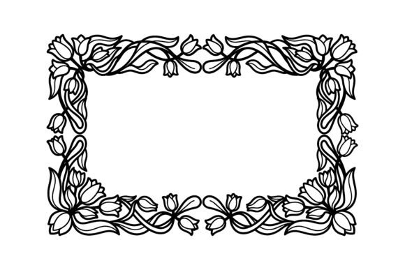 Elegant Tulip Flower Floral Frame Vector: A Guide to High-Quality Design Assets