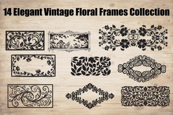 Elegant Vintage Floral Frames Collection