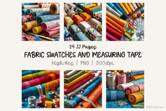 Fabric Swatches & Measuring Tape Printables