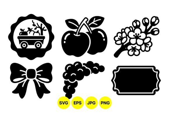 Farm Fresh Vintage Clipart: Elevating Design with Timeless Silhouettes