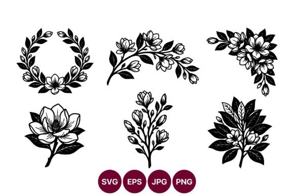 Floral Line Art Six Botanical Motifs: A Practical Evaluation for Designers