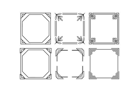 Minimalist Geometric Line Frame Set