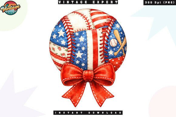 Patriotic Baseball USA Flag Patchwork: Merging Sports Heritage with American Symbolism