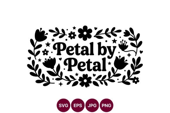 Refining Visual Identity with Petal by Petal Black and White Floral Vector Art