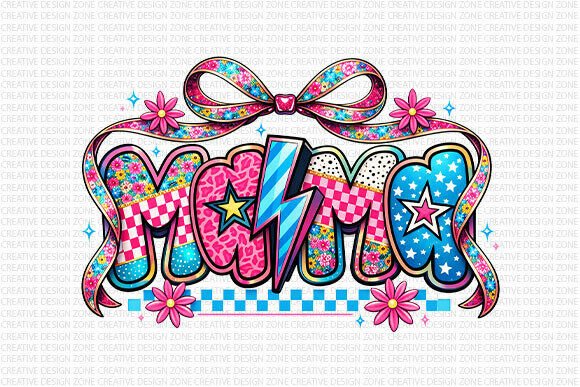 Retro Lightning Mama PNG: Bold Style for Modern Creators