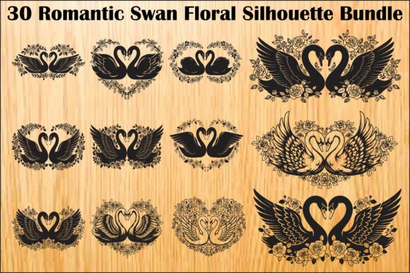 Romantic Swan Floral SVG Bundle Guide