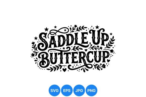 Saddle Up Western Typography Art Guide