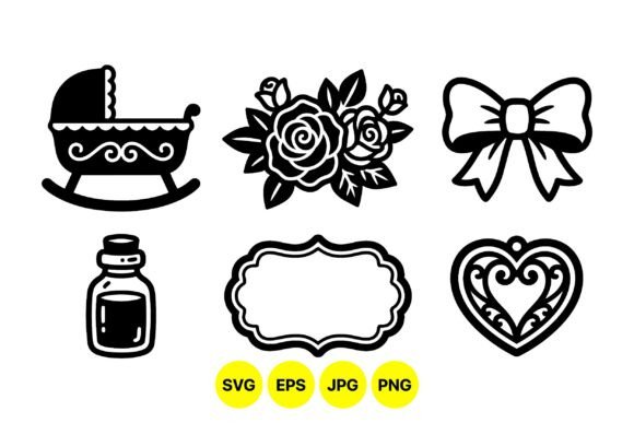 Vintage Baby Clipart Collection: Timeless Icons